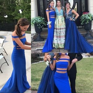 Blue prom dress